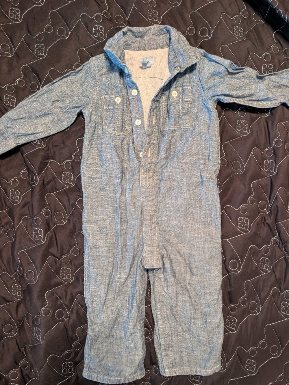 Gap Toddler One Piece Outfit EUC Roll up legs size 18-24M